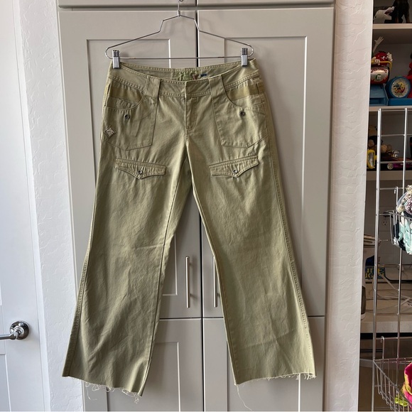 Oakley Sage Green 2007 Red Shift Khaki Cargo Utility Pants 0/XS Streetwear Retro - Picture 1 of 12